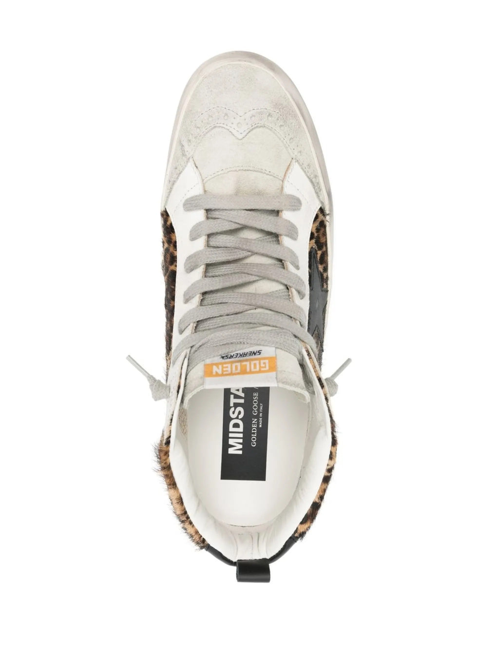 MID STAR HORSY UPPER SUEDE TOE AND SPUR LEATHER STAR AND HEEL LAMINATED WAVE