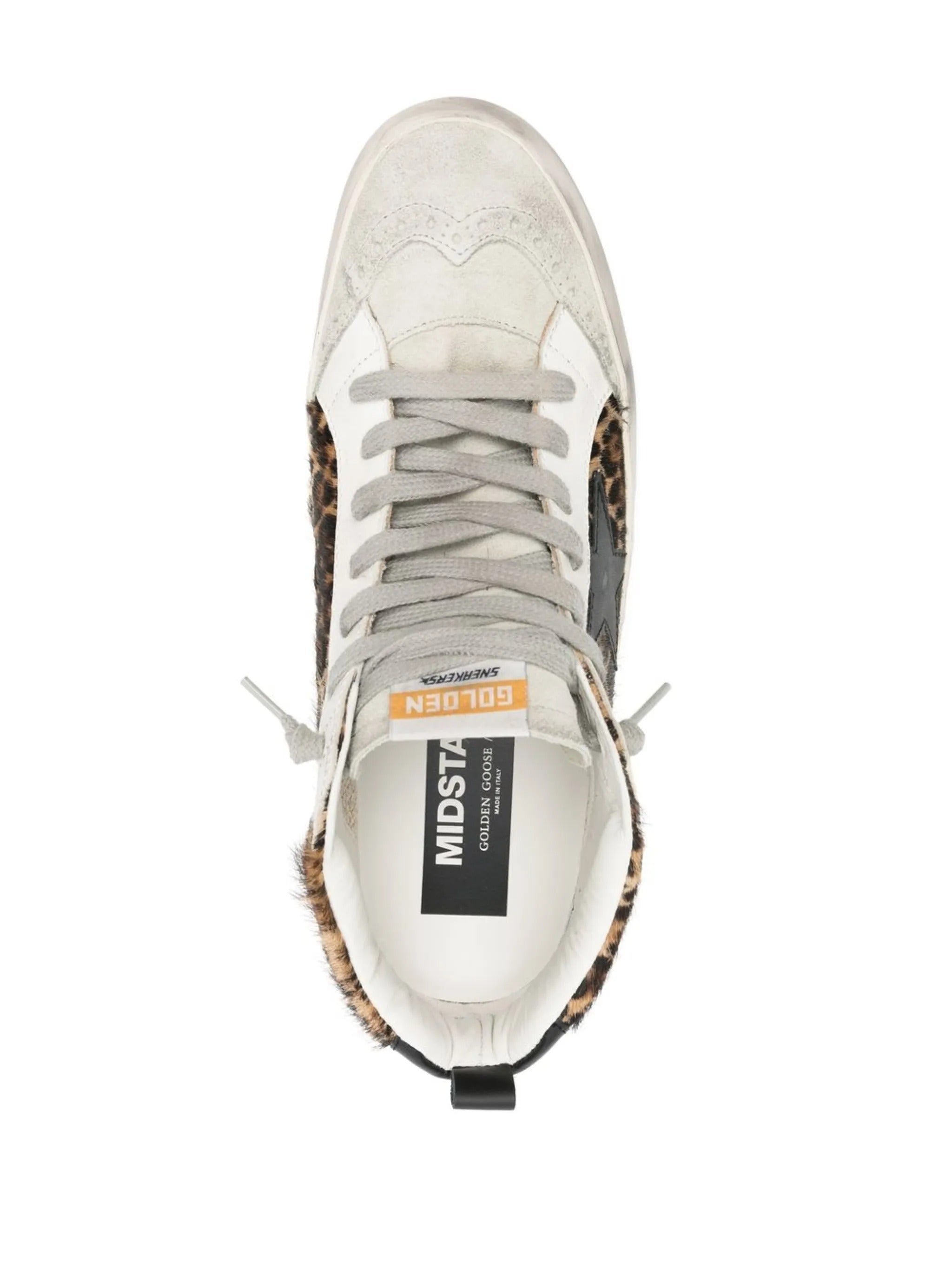 MID STAR HORSY UPPER SUEDE TOE AND SPUR LEATHER STAR AND HEEL LAMINATED WAVE