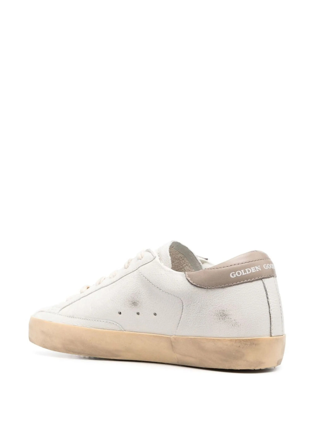 SUPER-STAR NAPPA UPPER LAMINATED STAR LEATHER HEEL METAL LETTERING