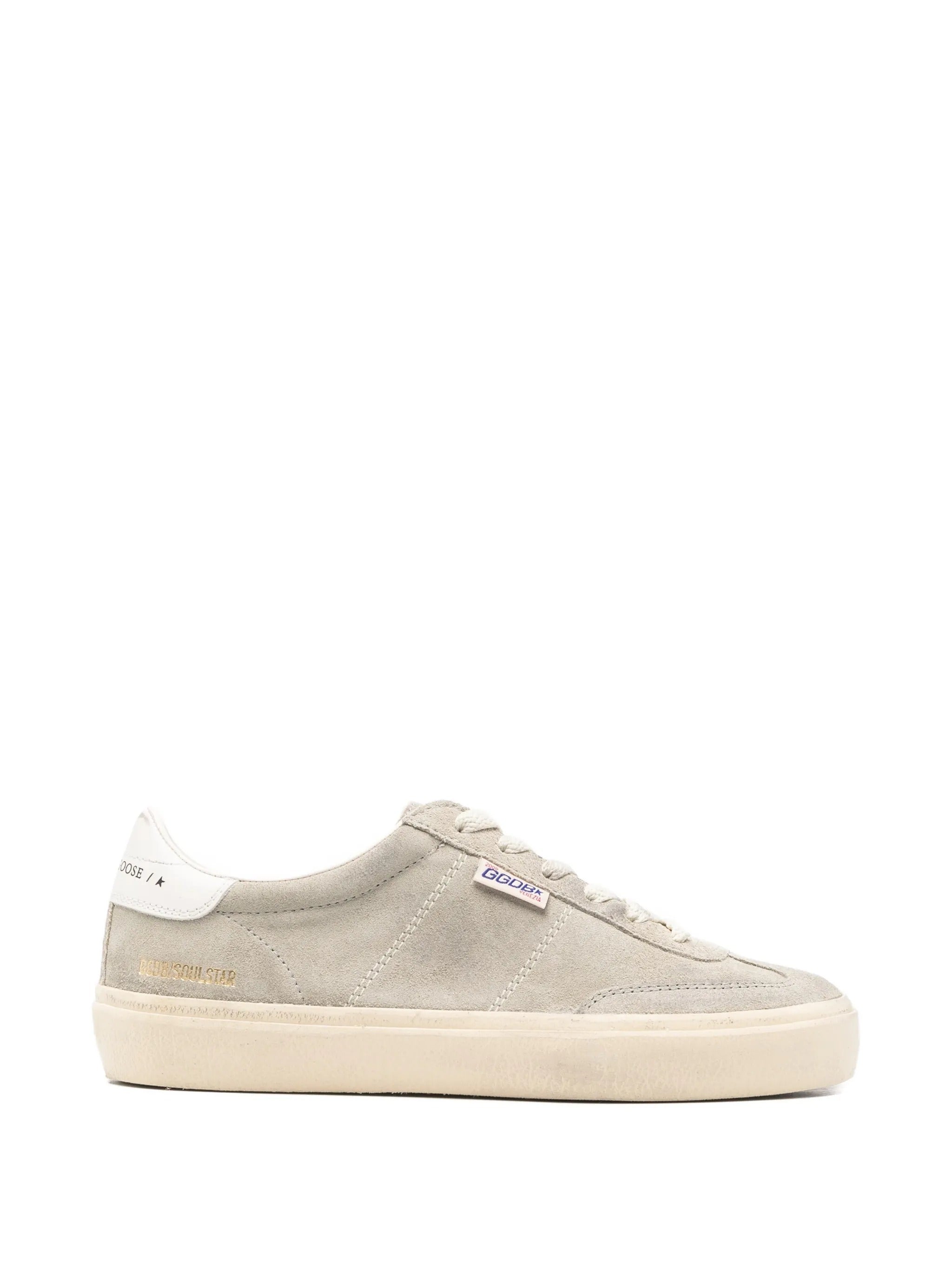 SOUL-STAR SUEDE UPPER TOE AND TONGUE LEATHER HEEL