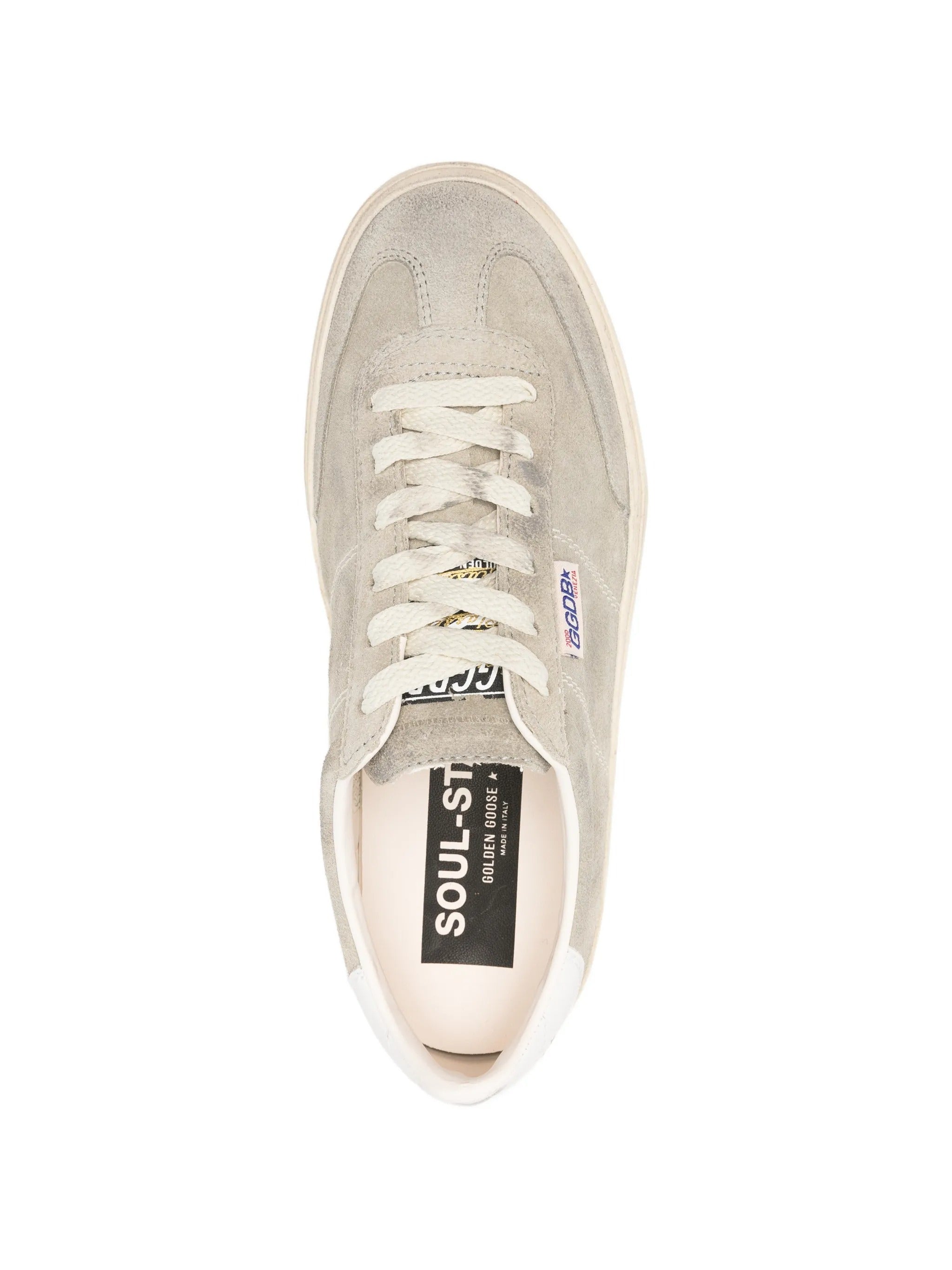 SOUL-STAR SUEDE UPPER TOE AND TONGUE LEATHER HEEL