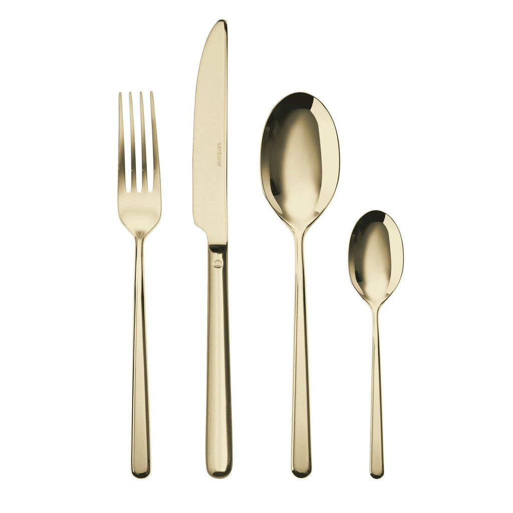 Cutlery set, 24 pieces Pvd Champagne