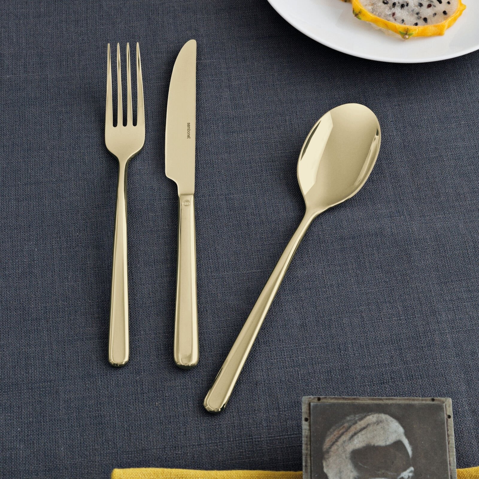 Cutlery set, 24 pieces Pvd Champagne