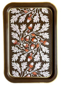 FLAT RECTANGULAR IRON TRAY- ACORN