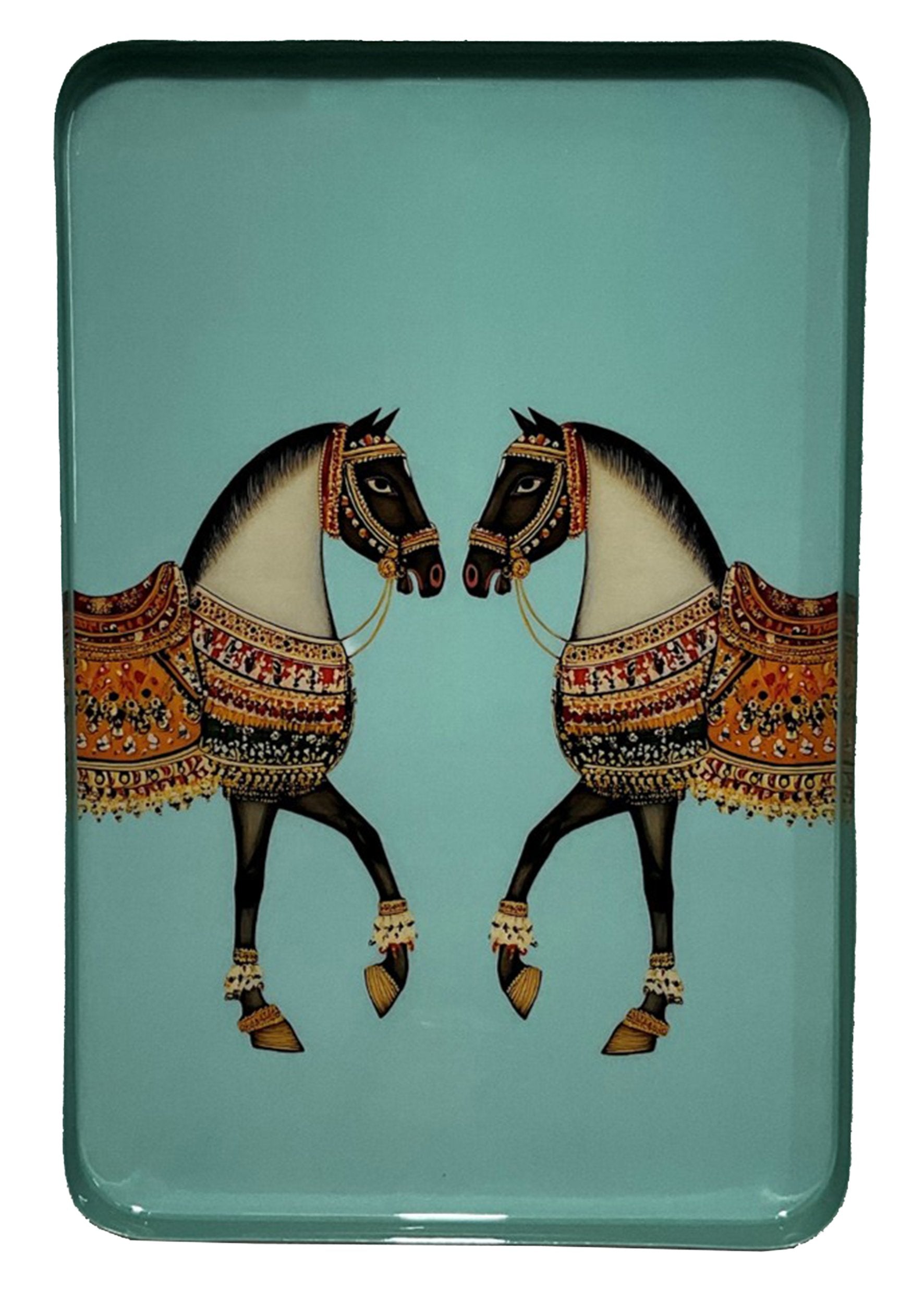 PRINTED IRON TRAY-HORSE