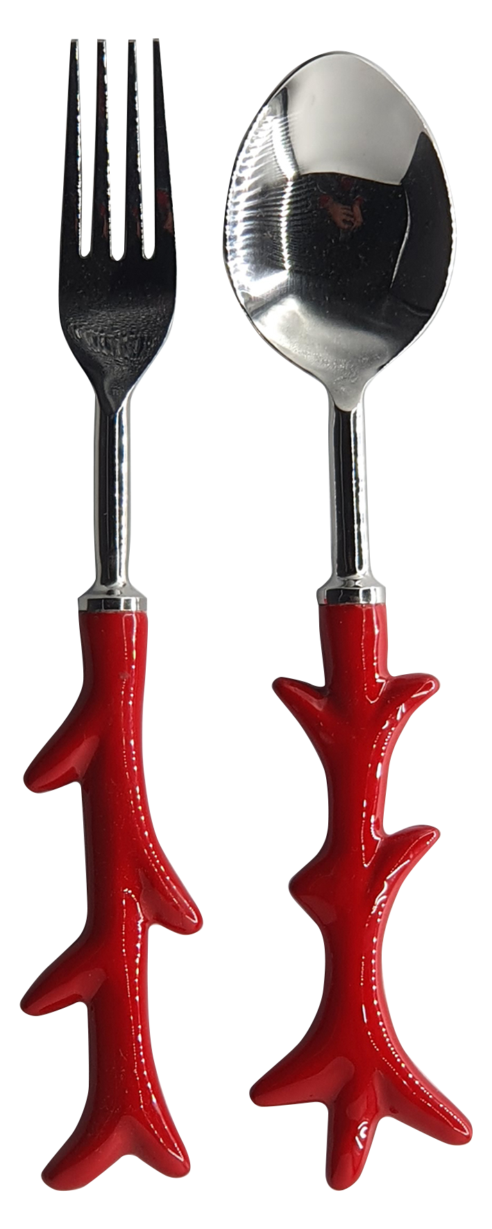 CORAL SERVING SPOON & FORK