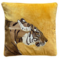 EMBROIDERED COTTON CUSHION- TIGER