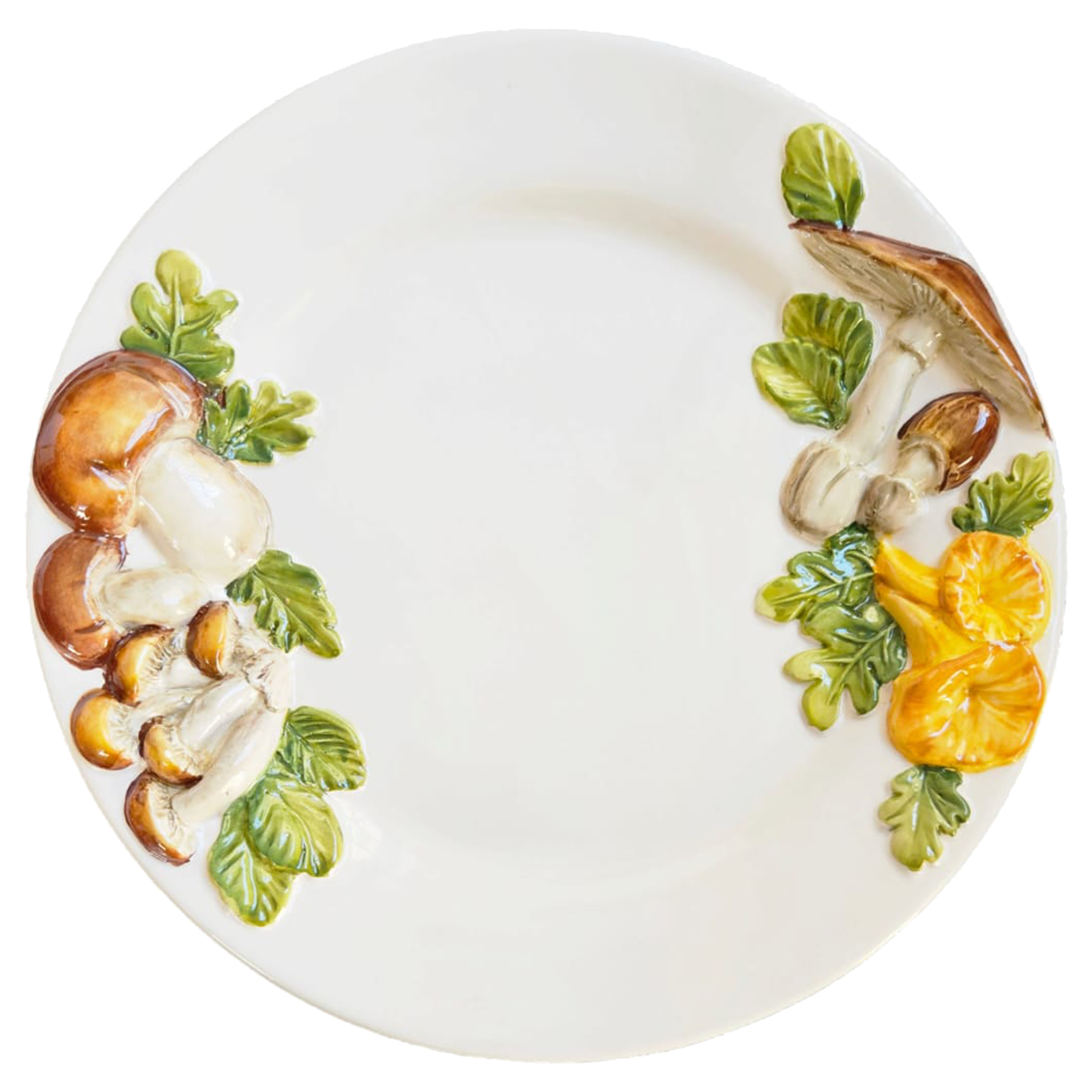 THE MUSHROOMS CERAMIC SALAD PLATE