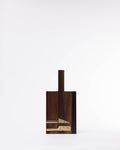 Cheese board with knifes in walnut, S