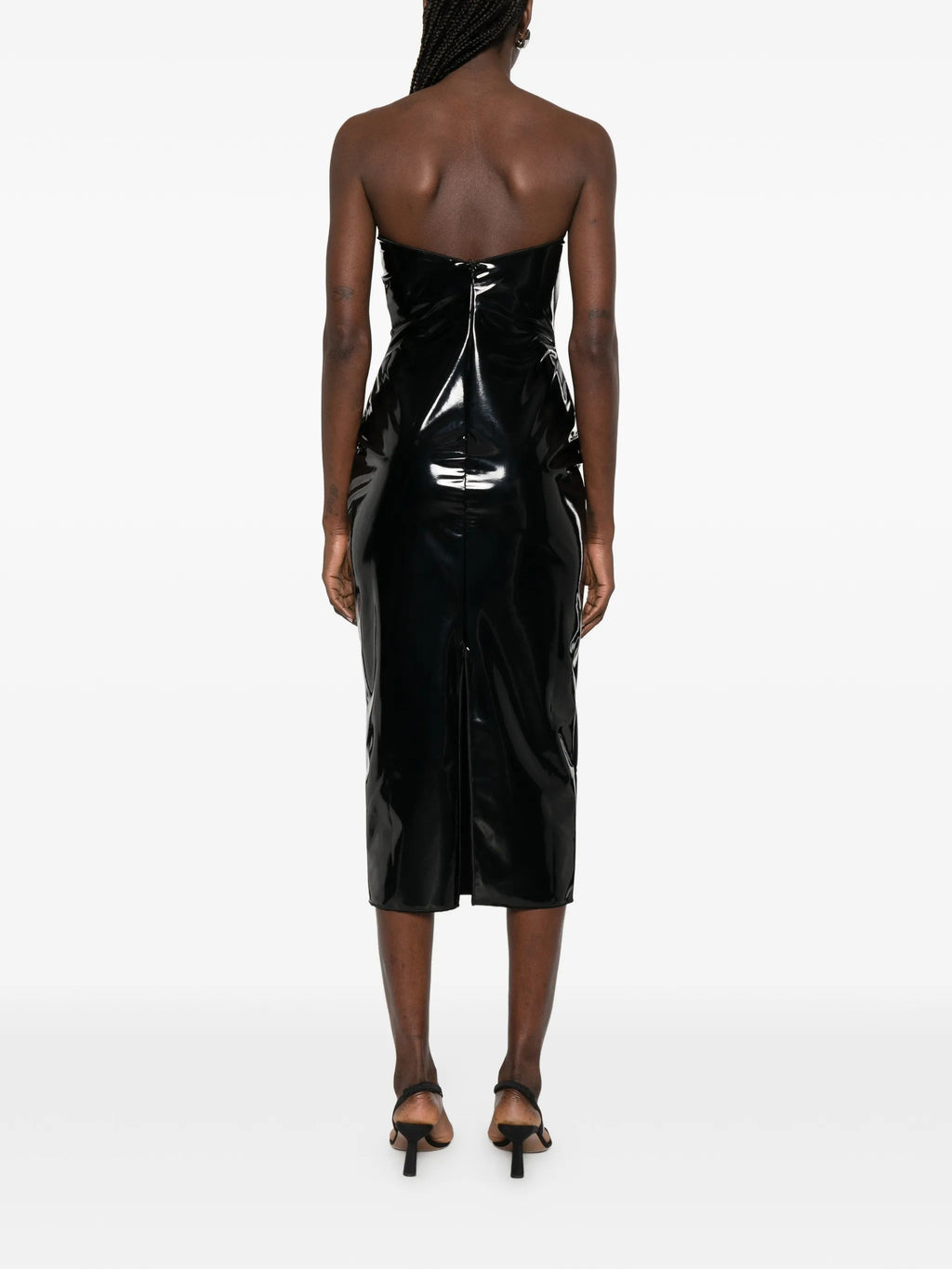 LATEX MIDI DRESS