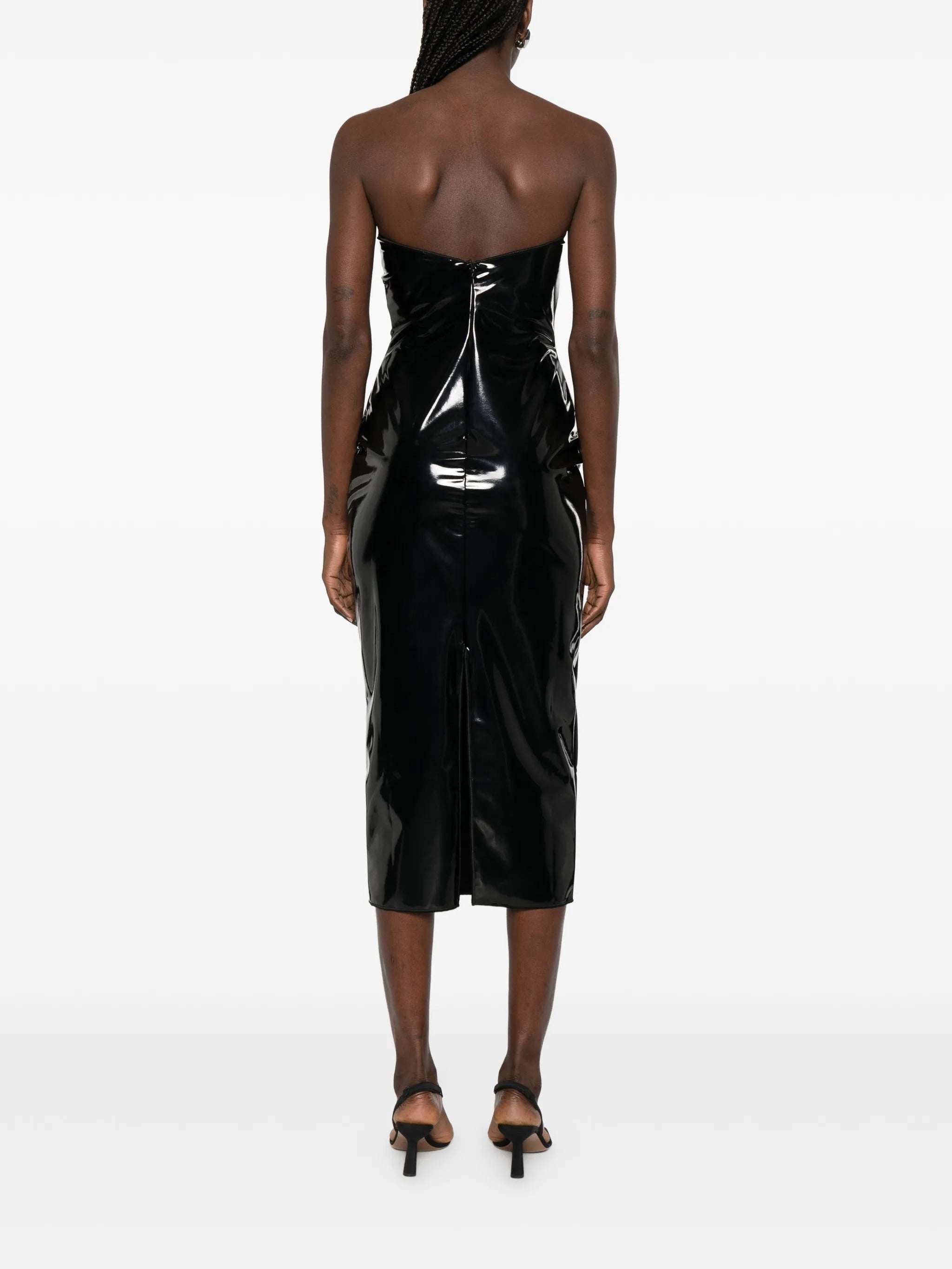 LATEX MIDI DRESS