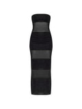 LUMIERE STRIPES LONG DRESS