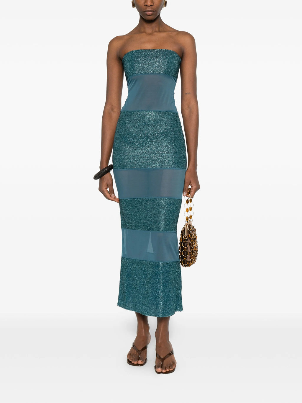 LUMIERE STRIPES LONG DRESS