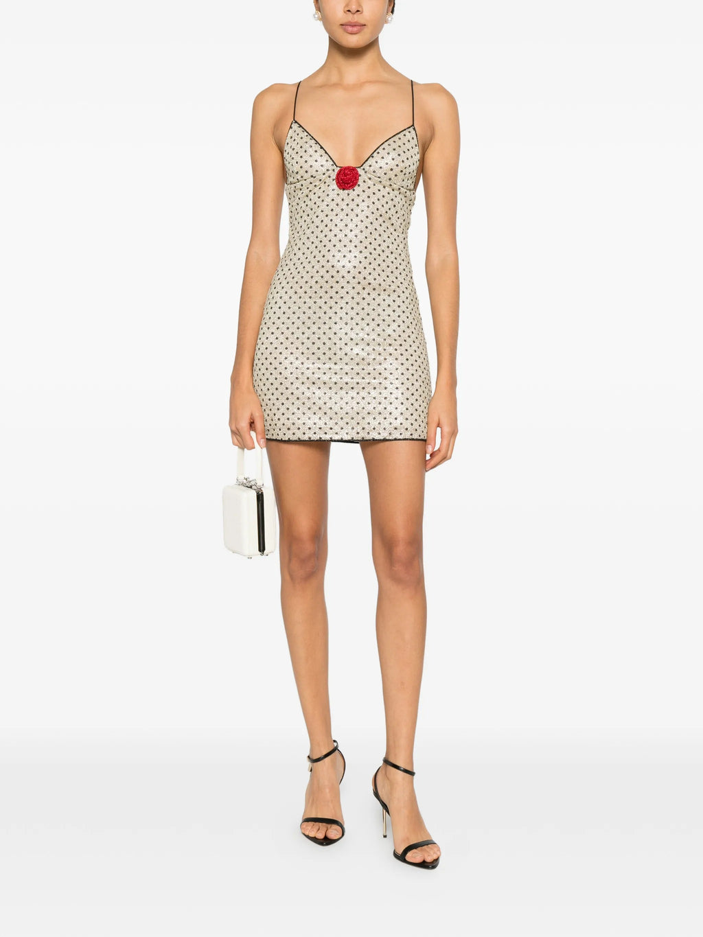 LUMIERE ROSE POIS MINI DRESS