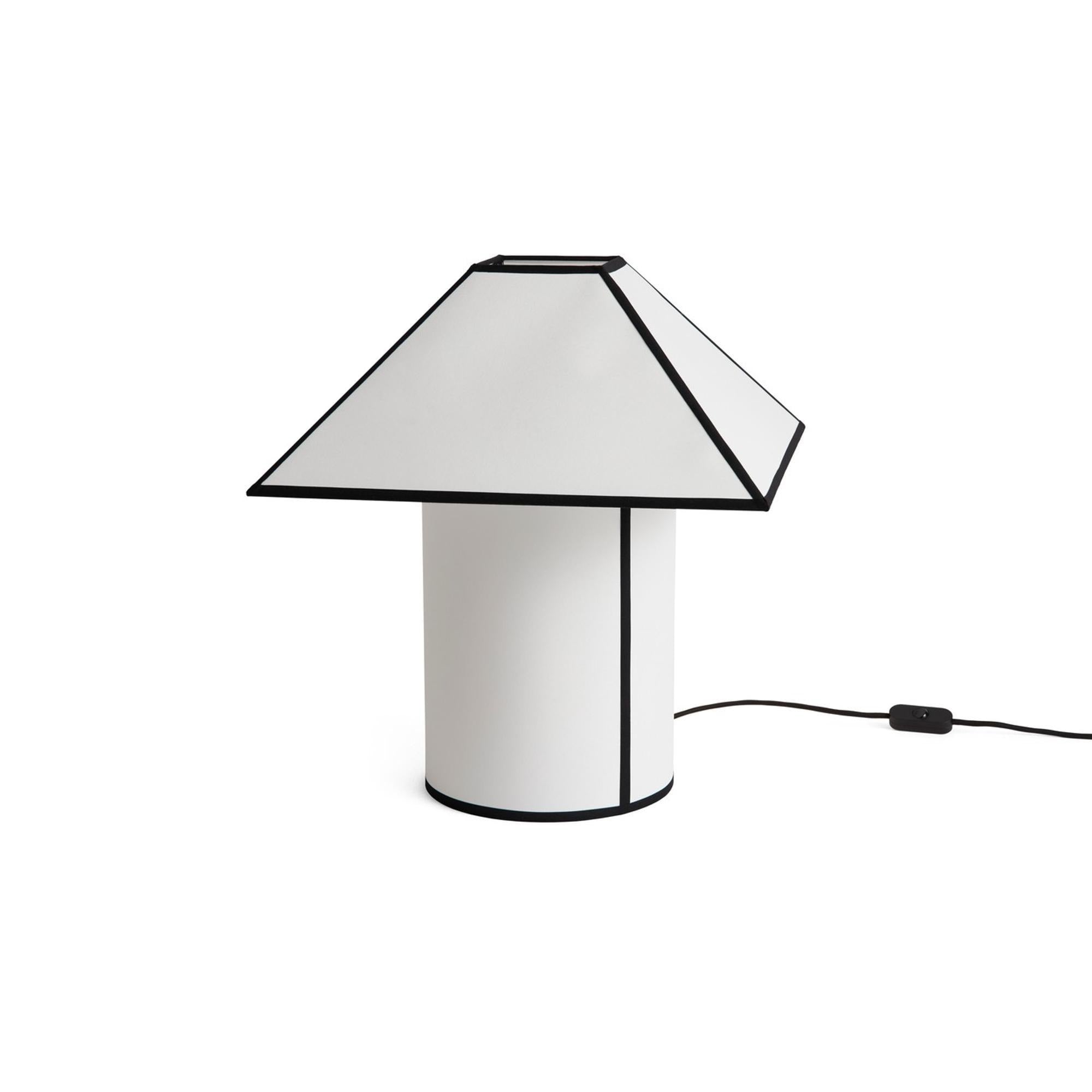 Ava Pyramid Table Lamp-450-White