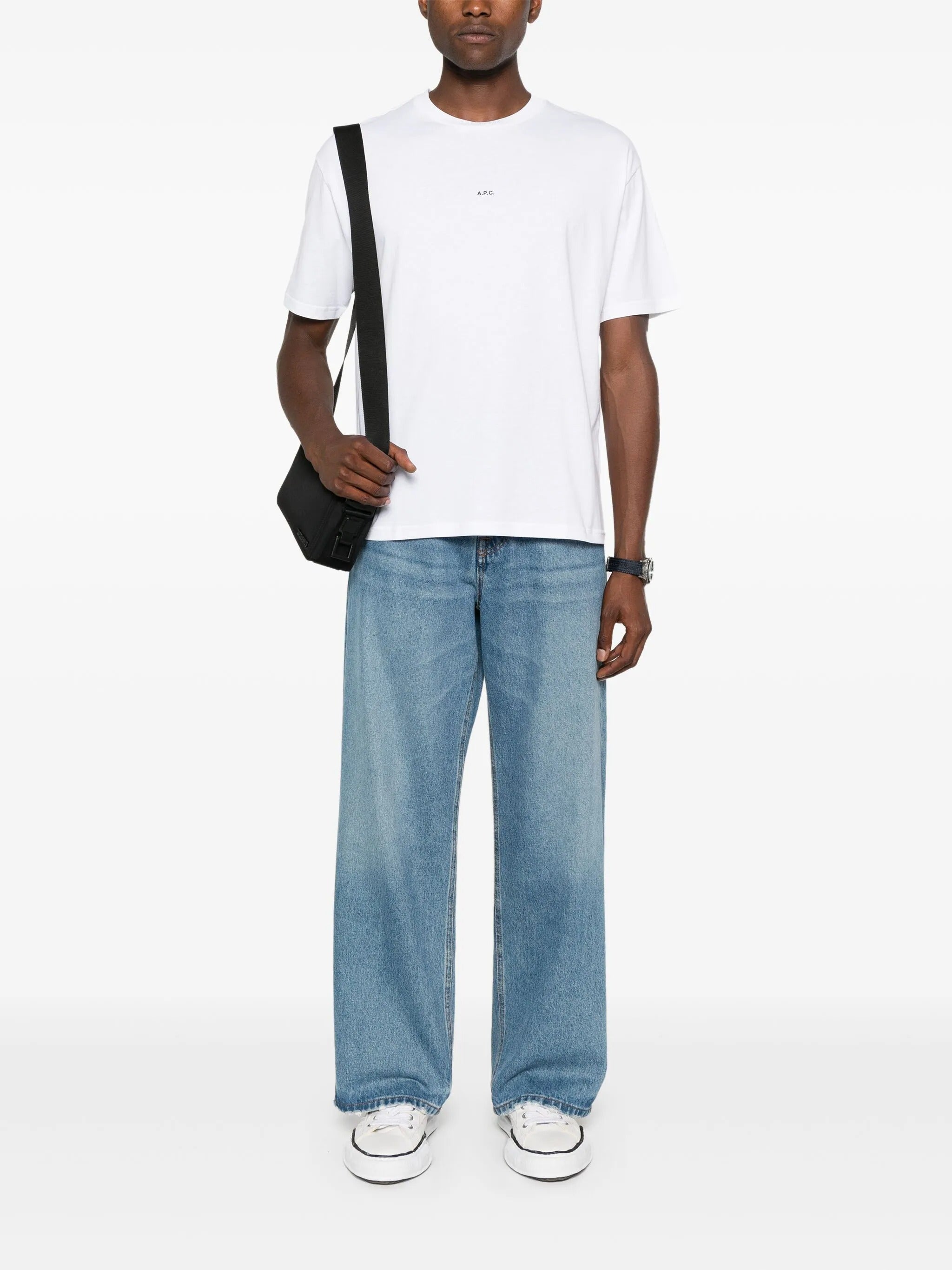 tshirt boxy micro logo GOTS