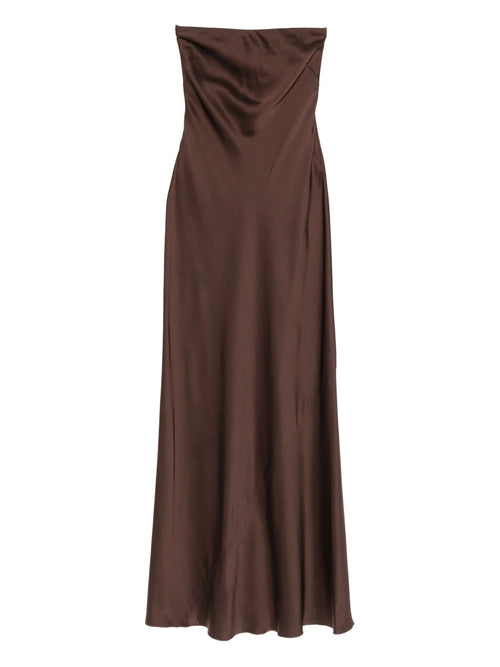 abito colonna sbieco shiny envers satin