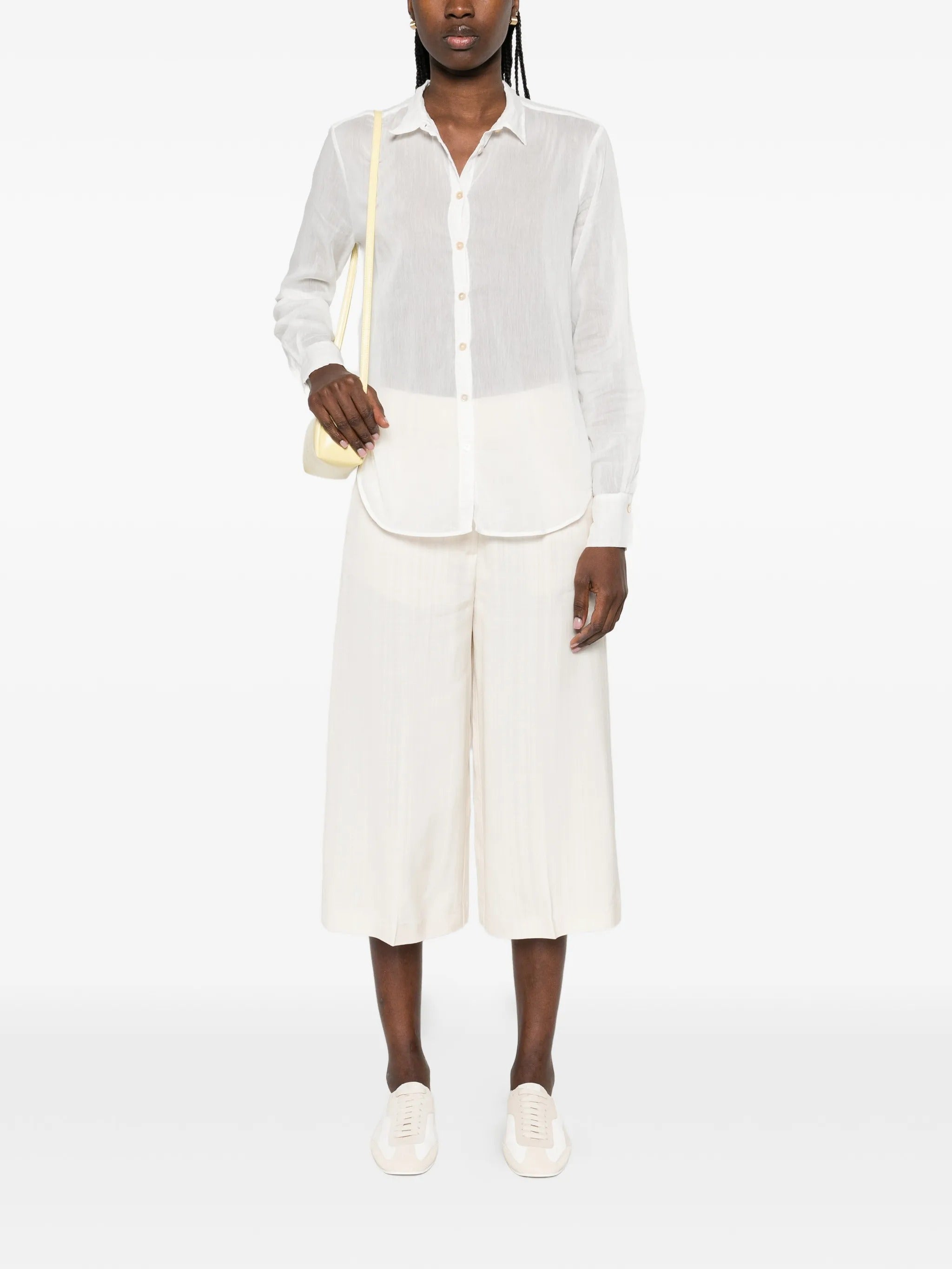 camicia regular voile co/se