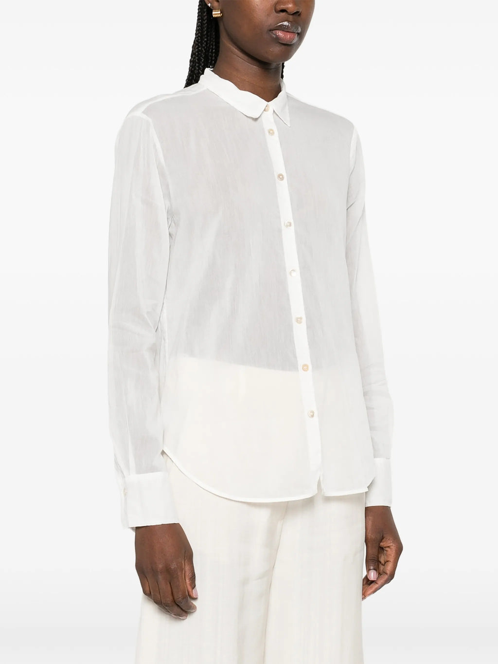 camicia regular voile co/se