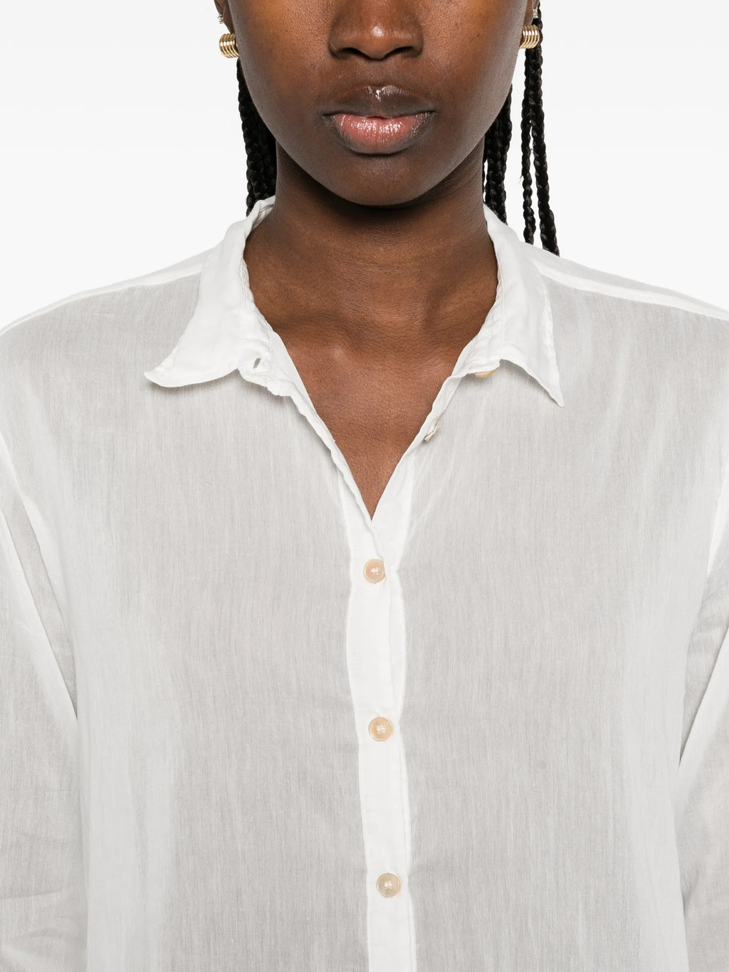 camicia regular voile co/se