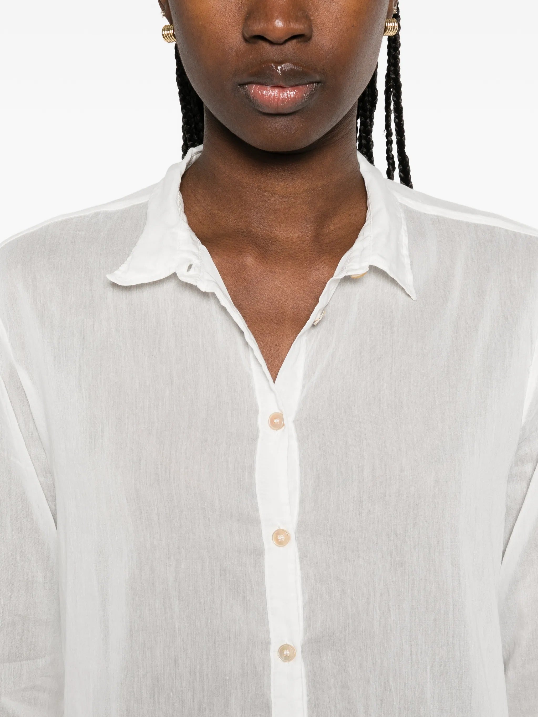 camicia regular voile co/se