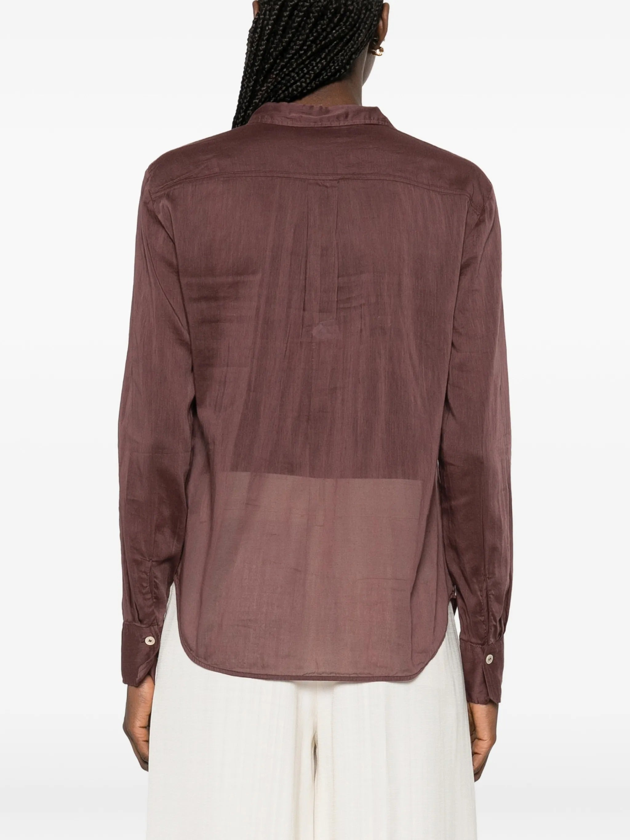 camicia regular voile co/se