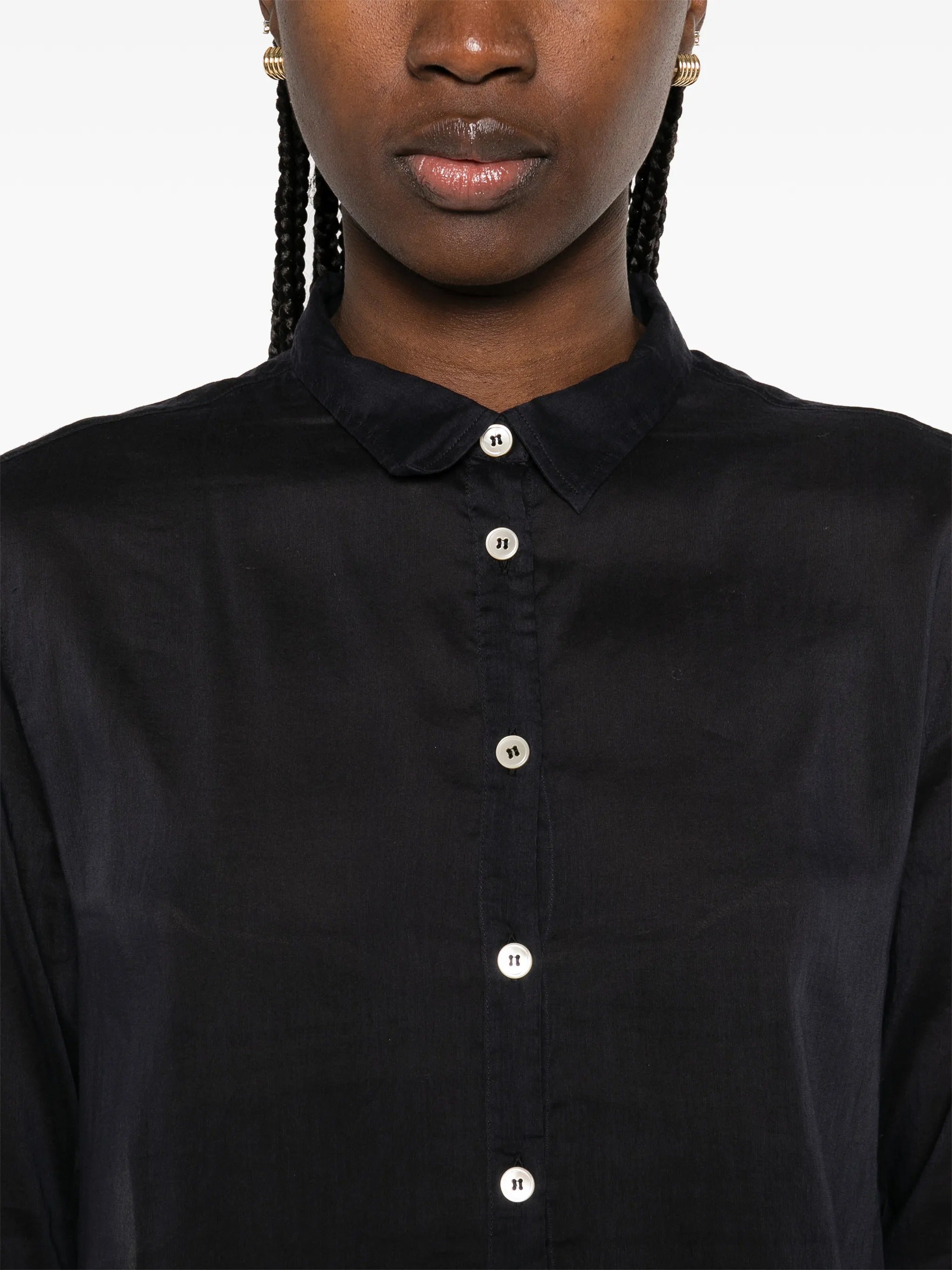 camicia regular voile co/se