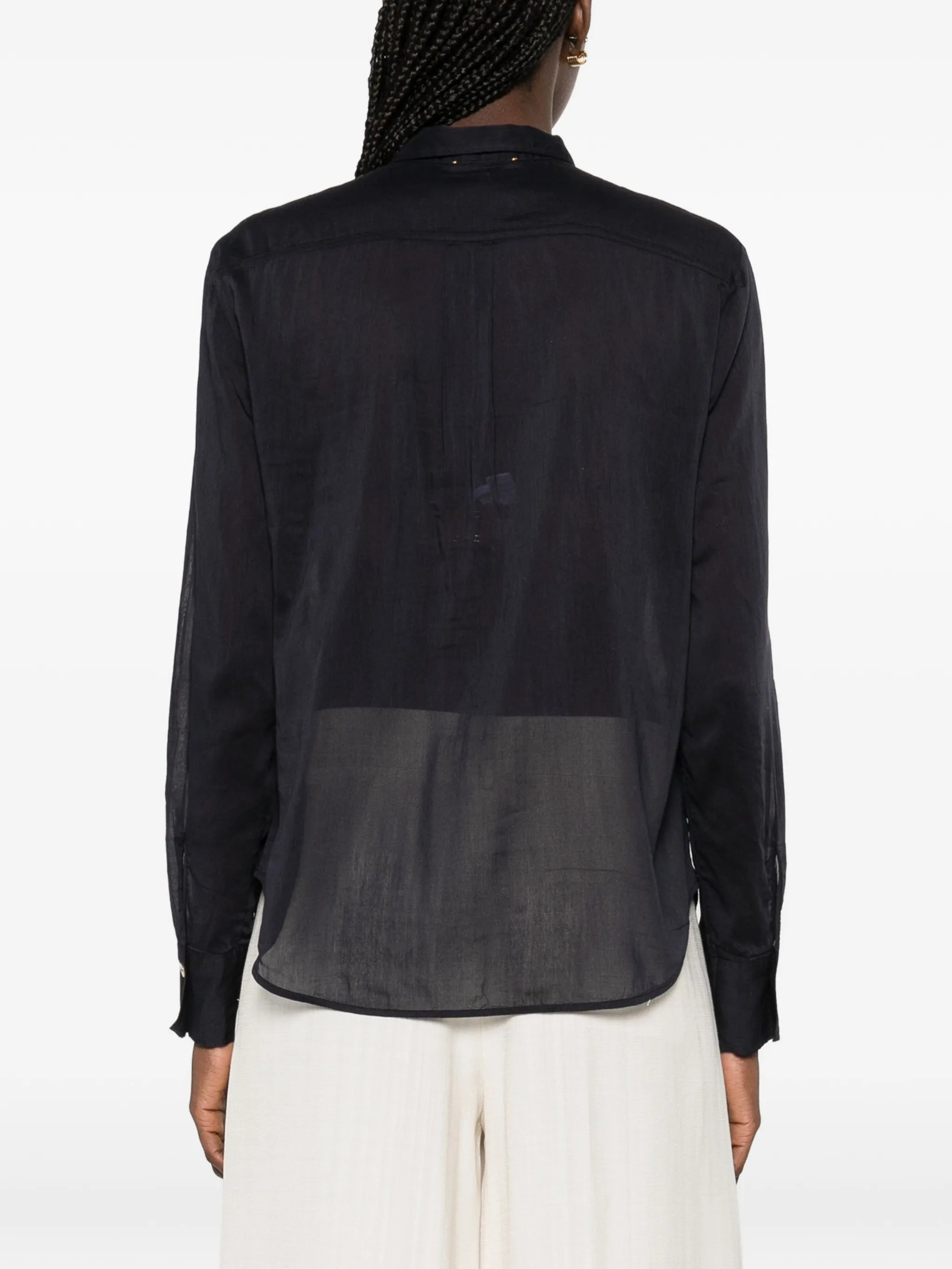 camicia regular voile co/se