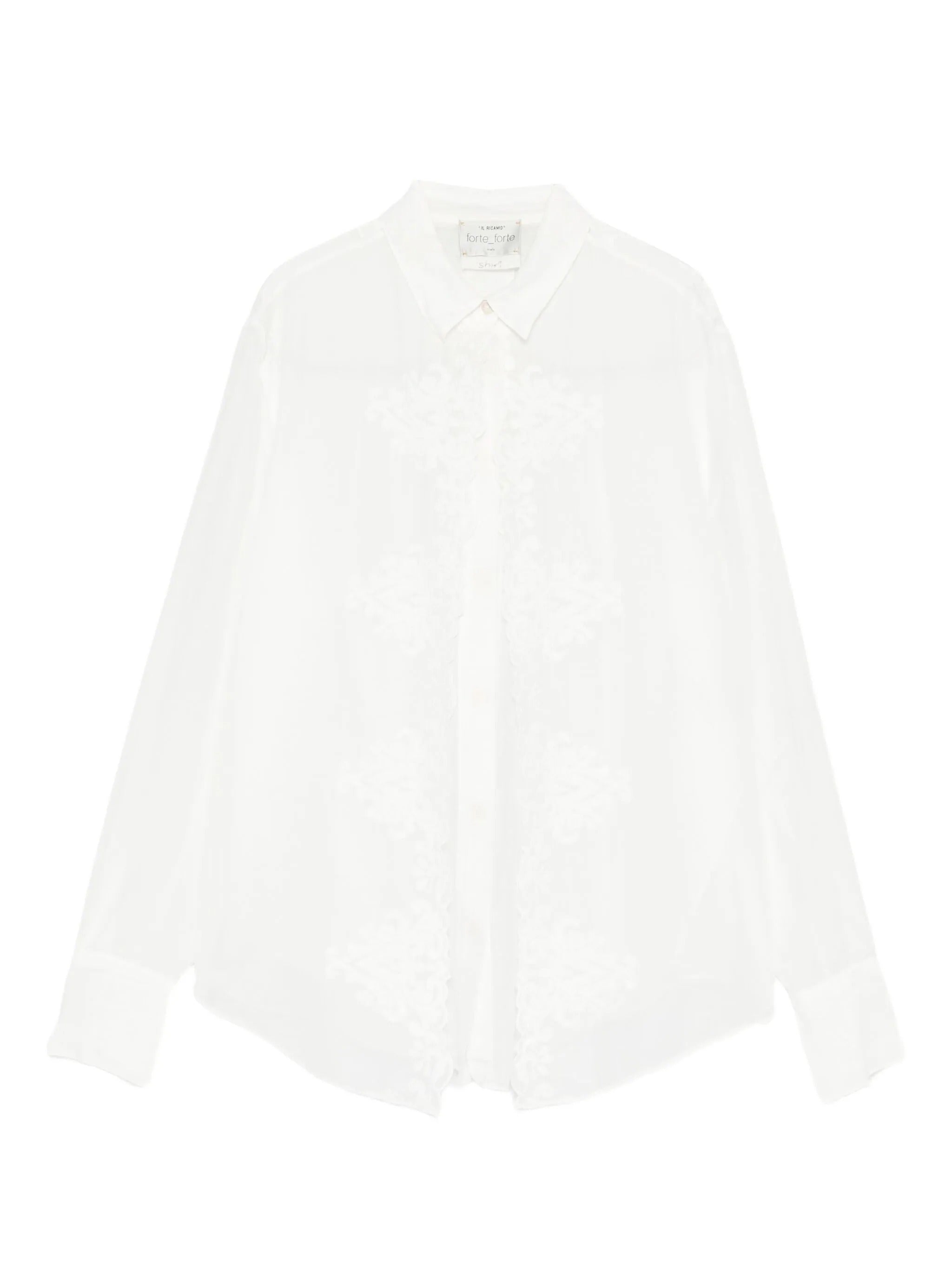 camicia maschile voile co/se ricamato