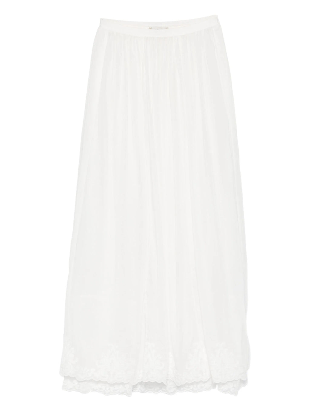 gonna lunga voile co/se ricamato