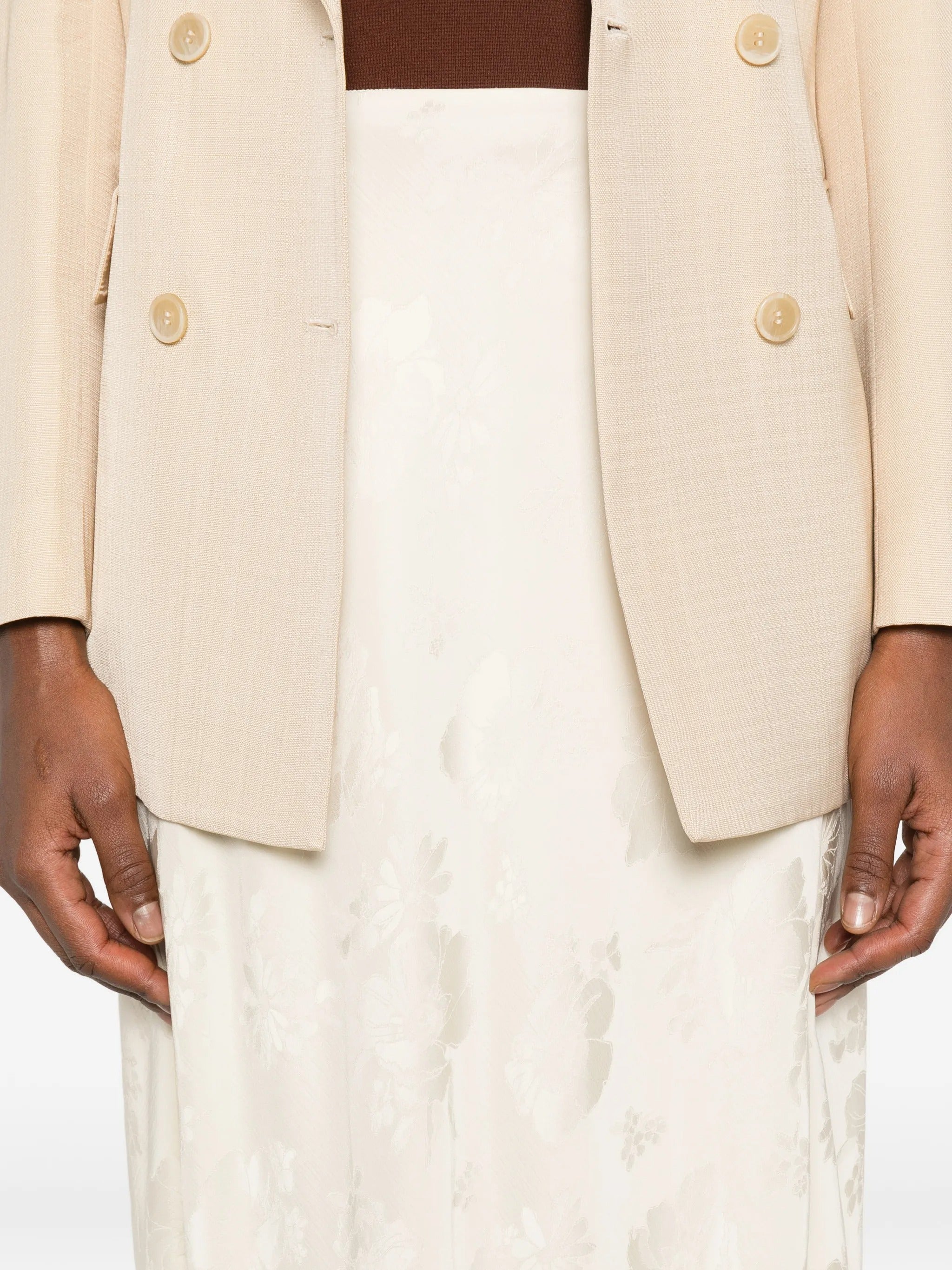 gonna longuette sbieca jaquard fluido bouquet