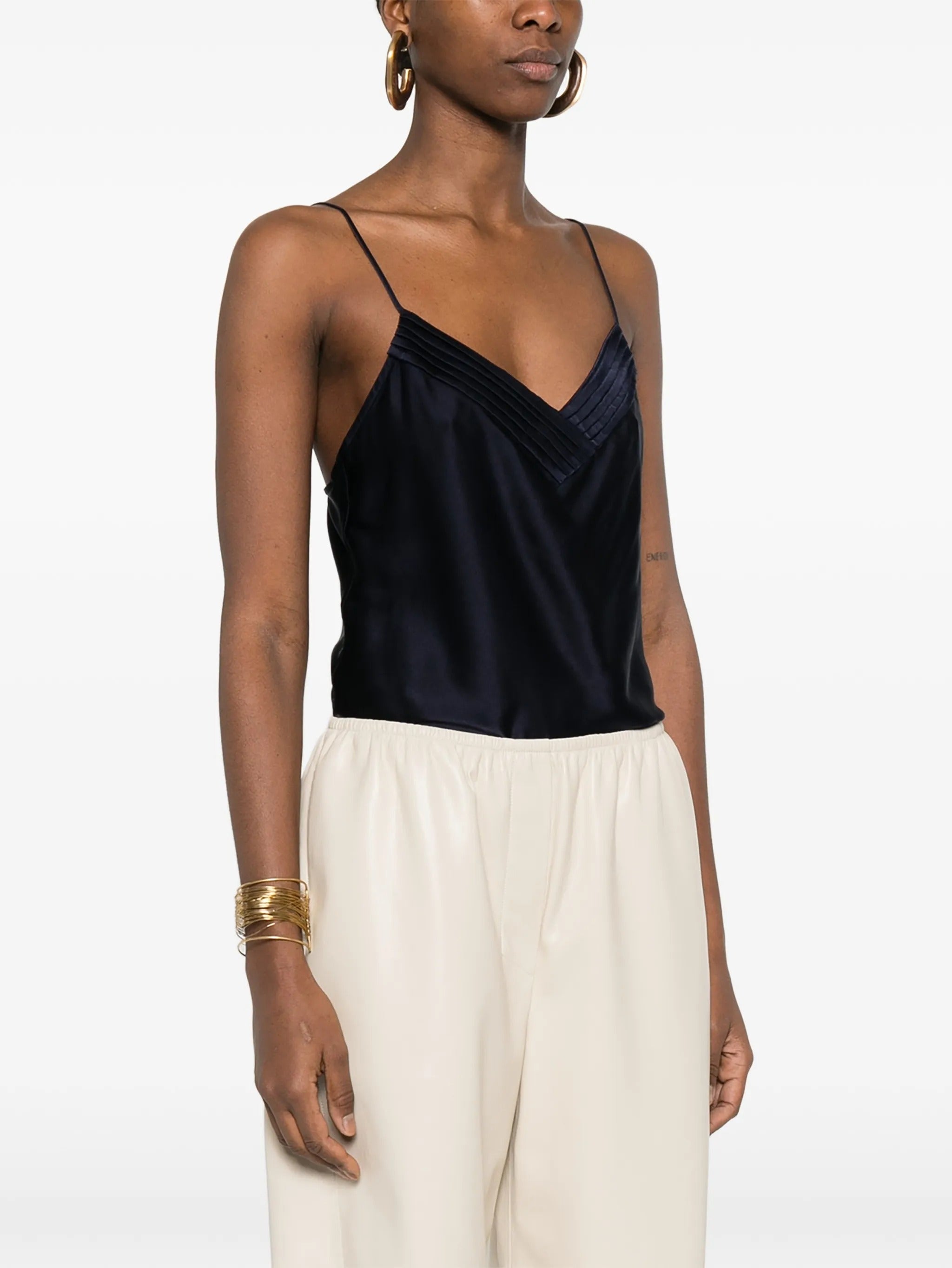 body raso seta stretch shiny