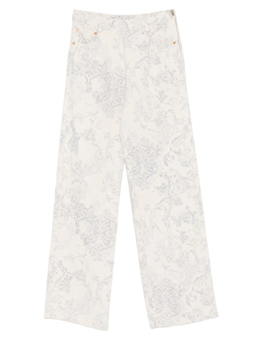 pants 5 tasche vita alta denim"nontiscordardime"