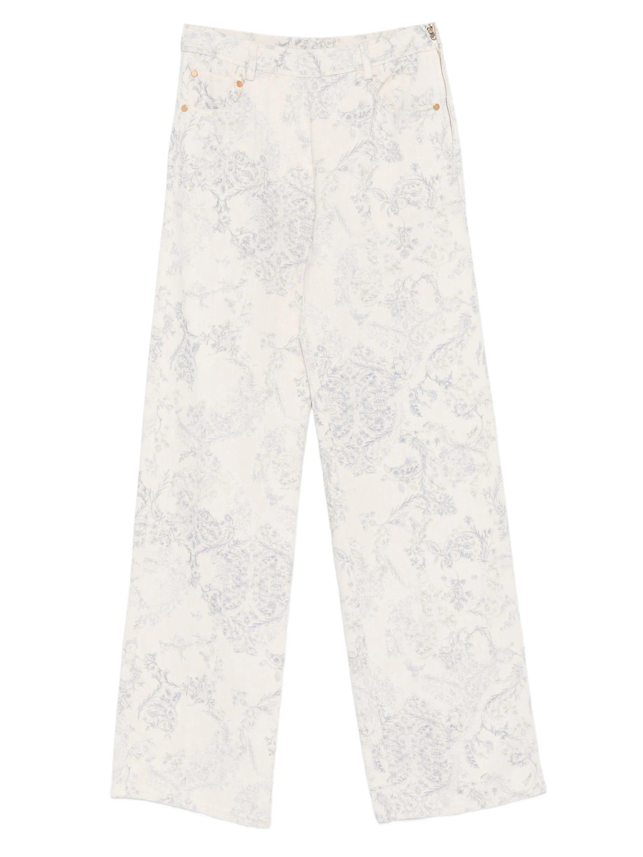 pants 5 tasche vita alta denim"nontiscordardime"