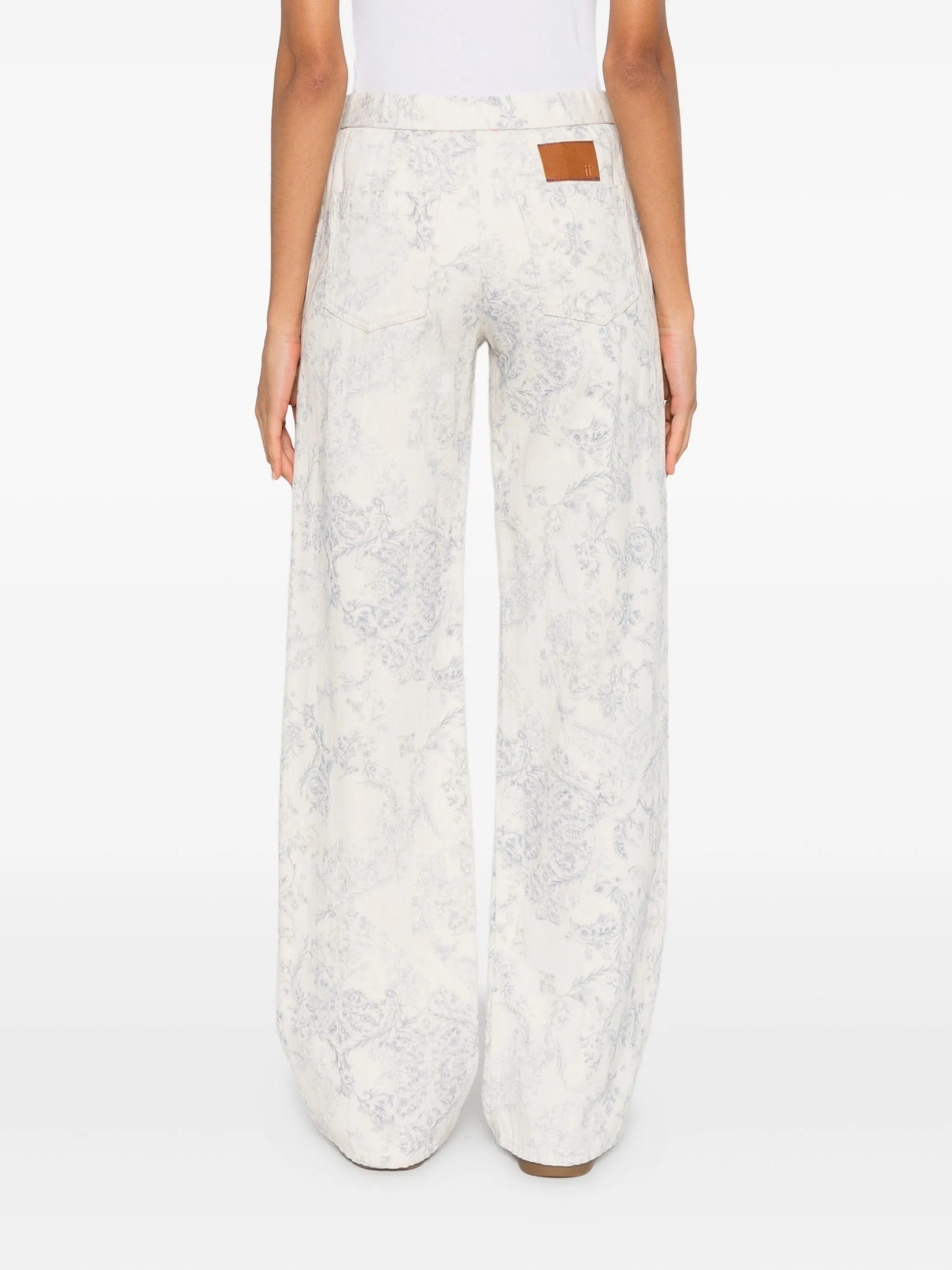 pants 5 tasche vita alta denim"nontiscordardime"