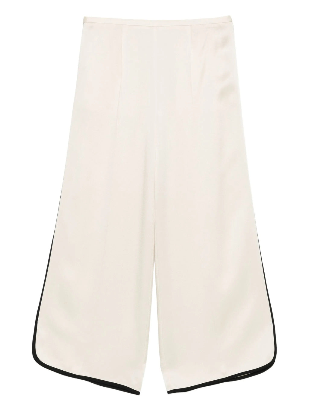pantalone cropped shiny envers satin