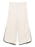 pantalone cropped shiny envers satin