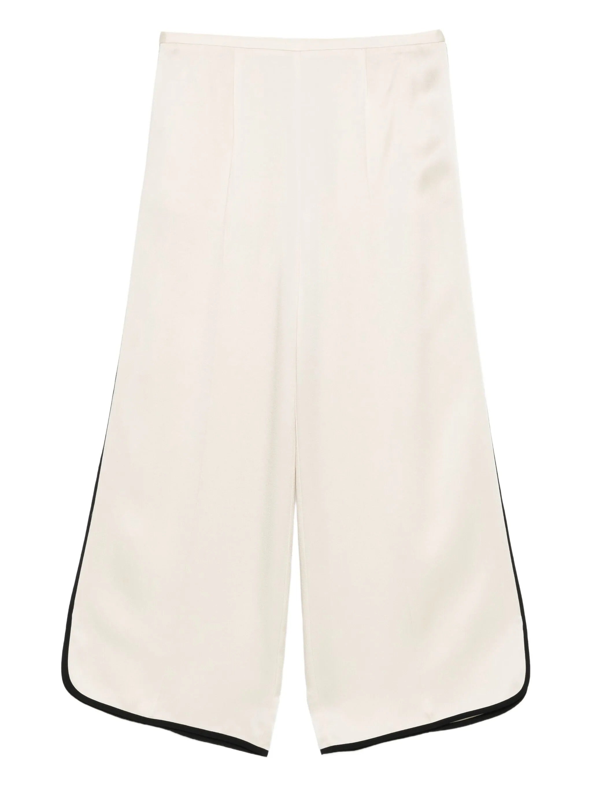 pantalone cropped shiny envers satin