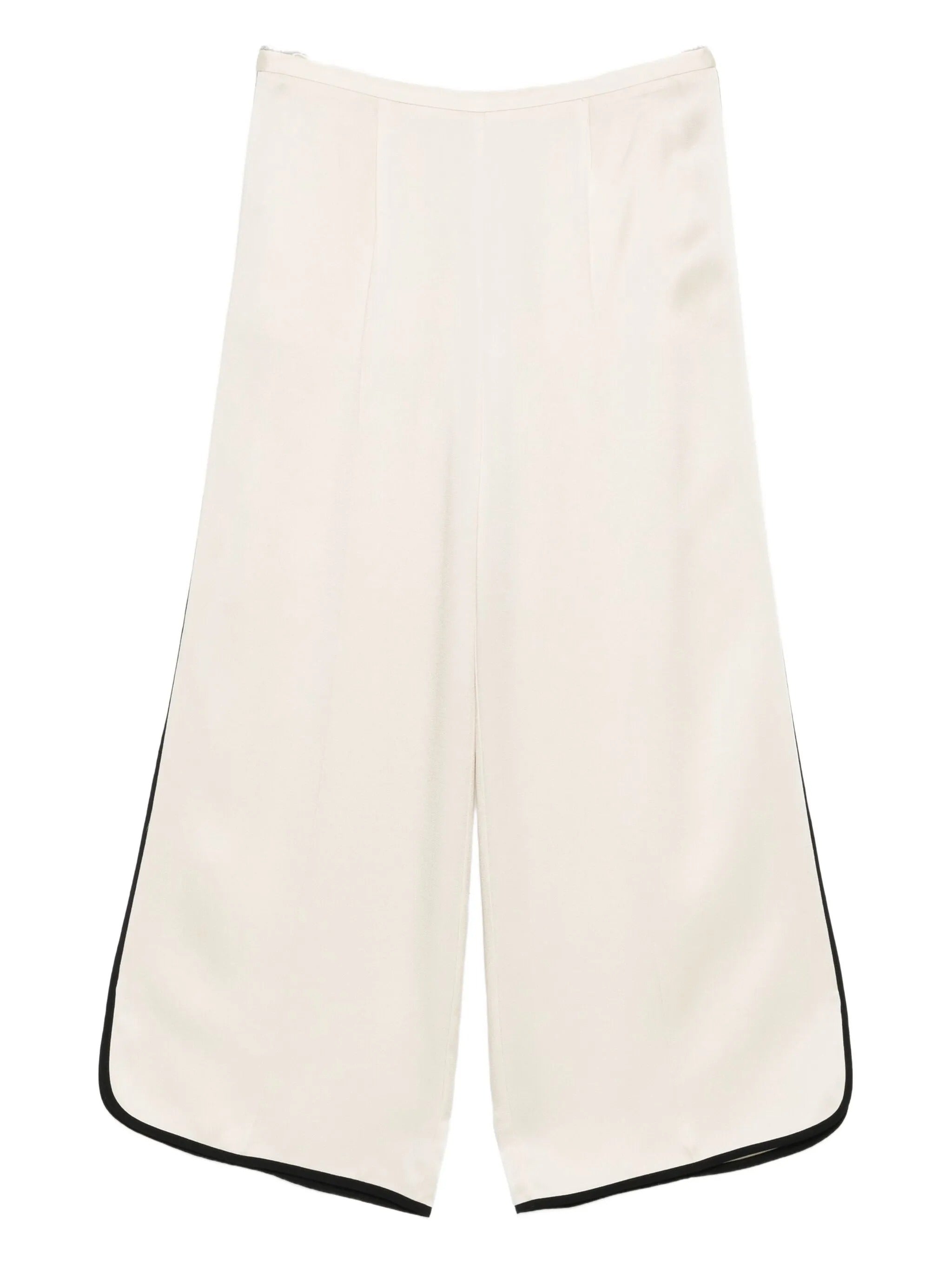 pantalone cropped shiny envers satin