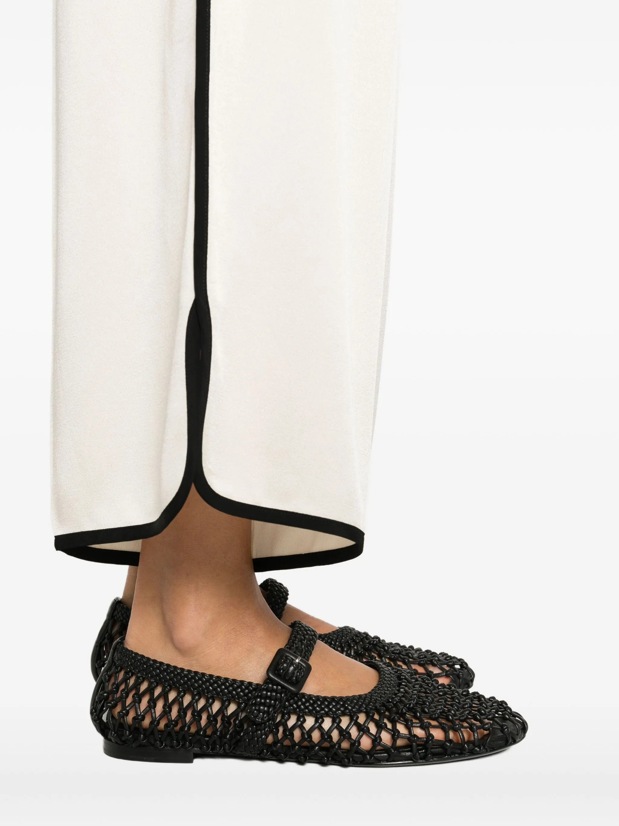 pantalone cropped shiny envers satin
