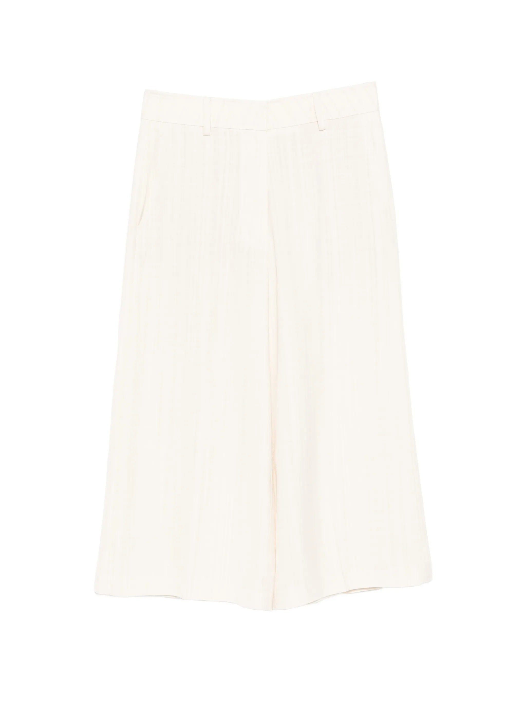 pantalone cropped hopsack viscosa