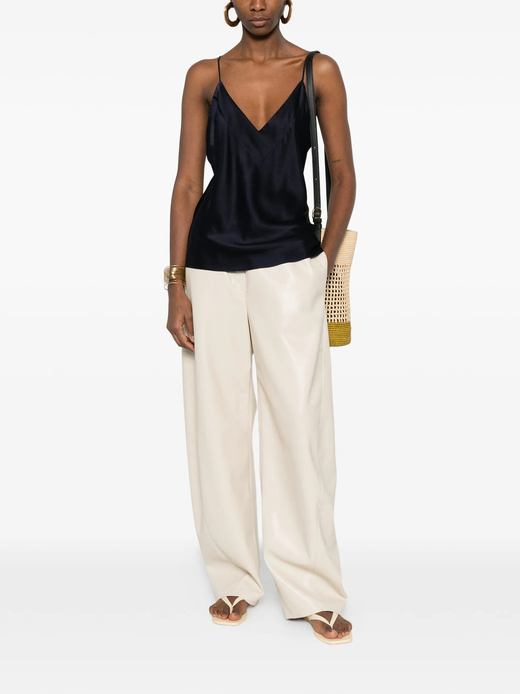 sliptop raso seta stretch shiny