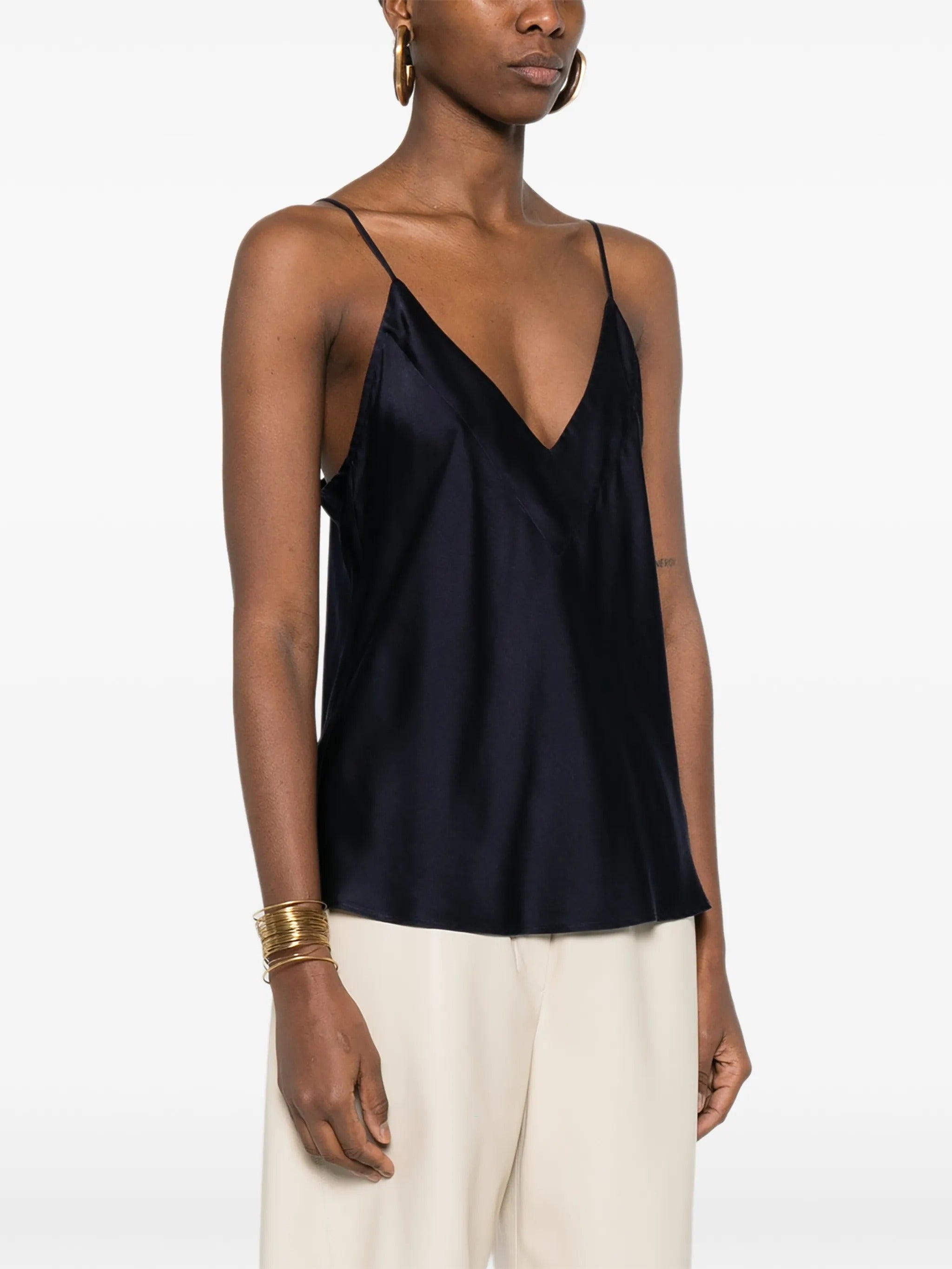 sliptop raso seta stretch shiny