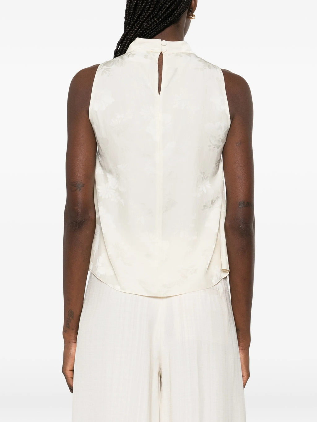 top sbieco jaquard fluido bouquet