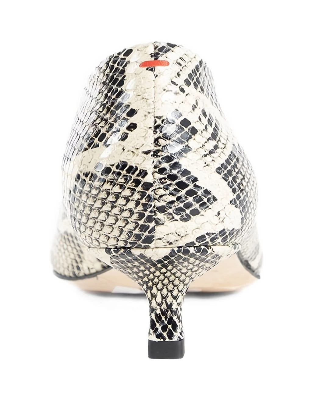 CLARA SNAKE PRINT CALF LEATHER CREAMY