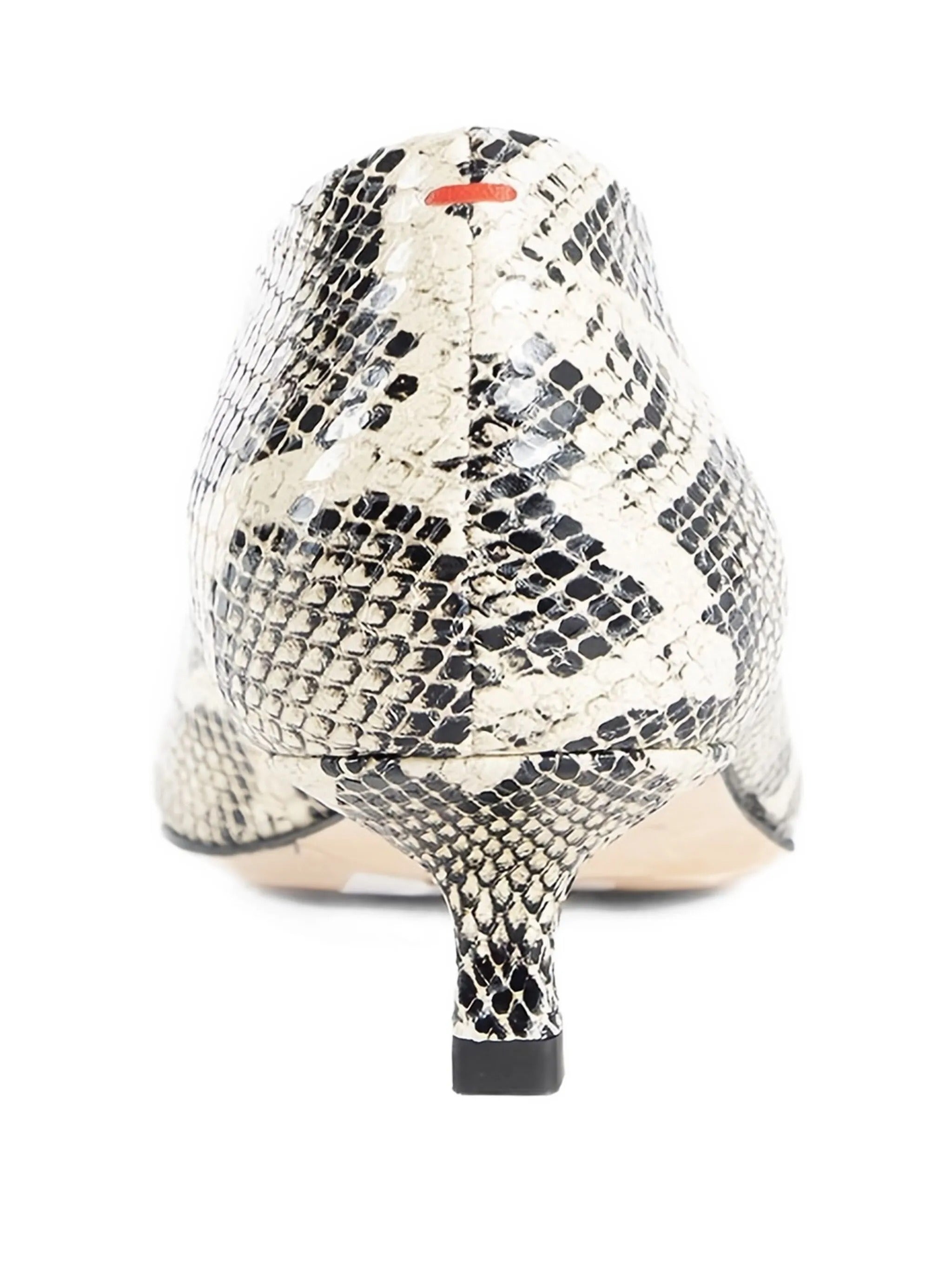 CLARA SNAKE PRINT CALF LEATHER CREAMY