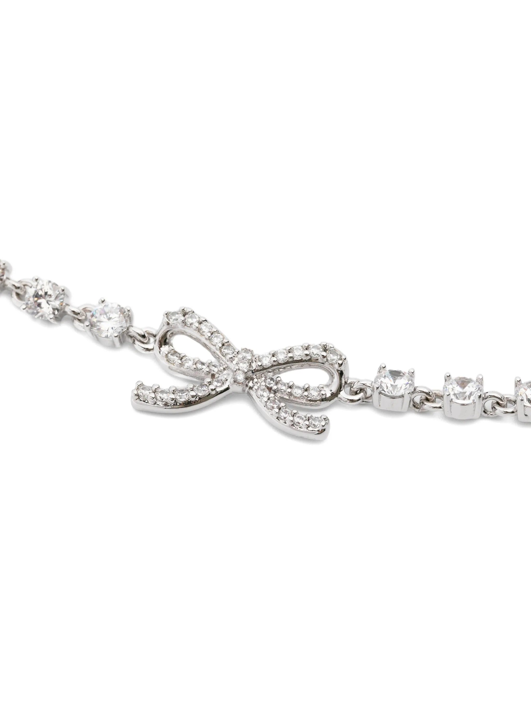 CRYSTAL BOW NECKLACE