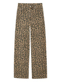 HUGH JEAN  BLACK AND BROWN LEOPARD