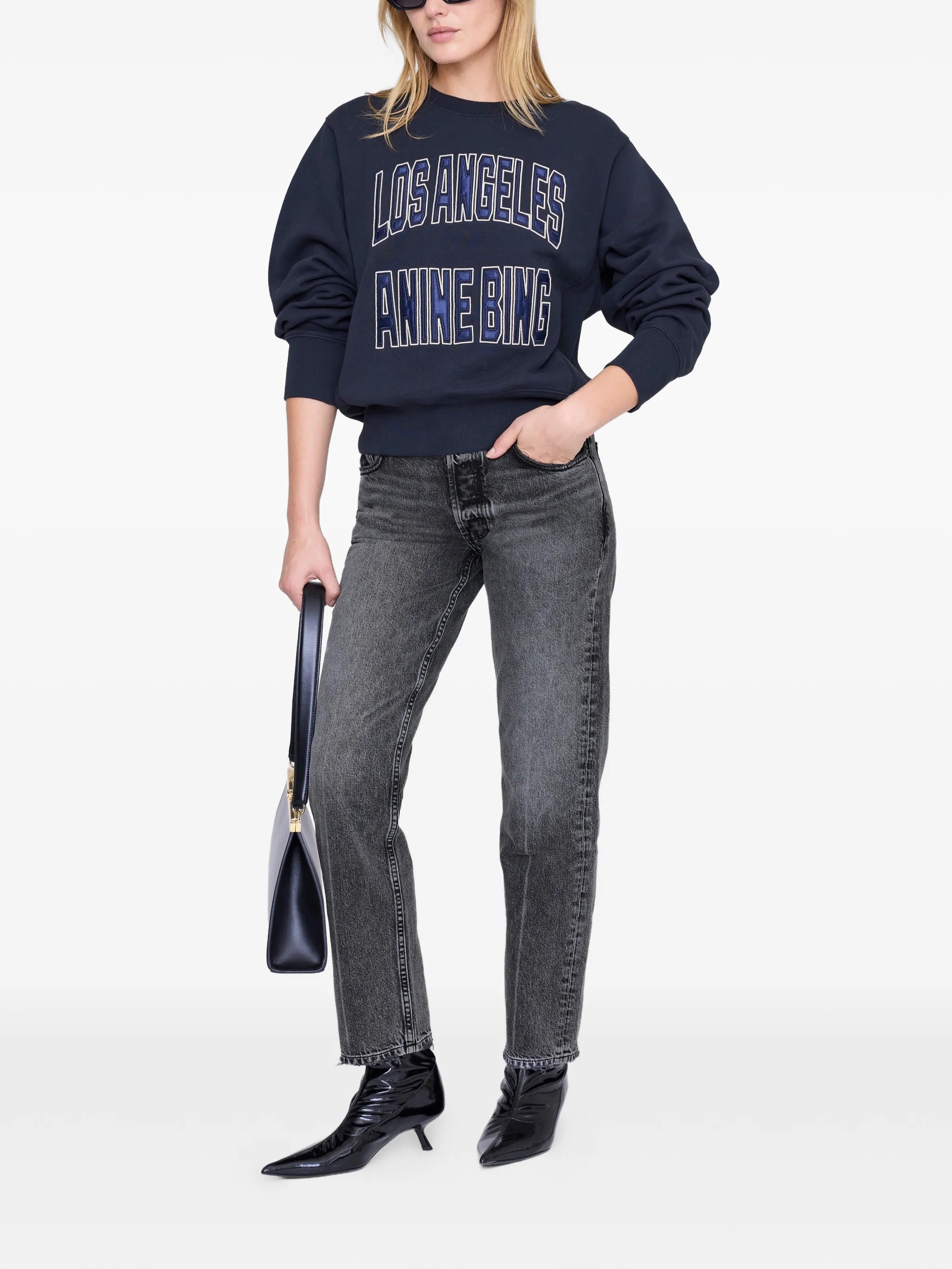HARRY SHRUNKEN SWEATSHIRT LA  VINTAGE BLACK