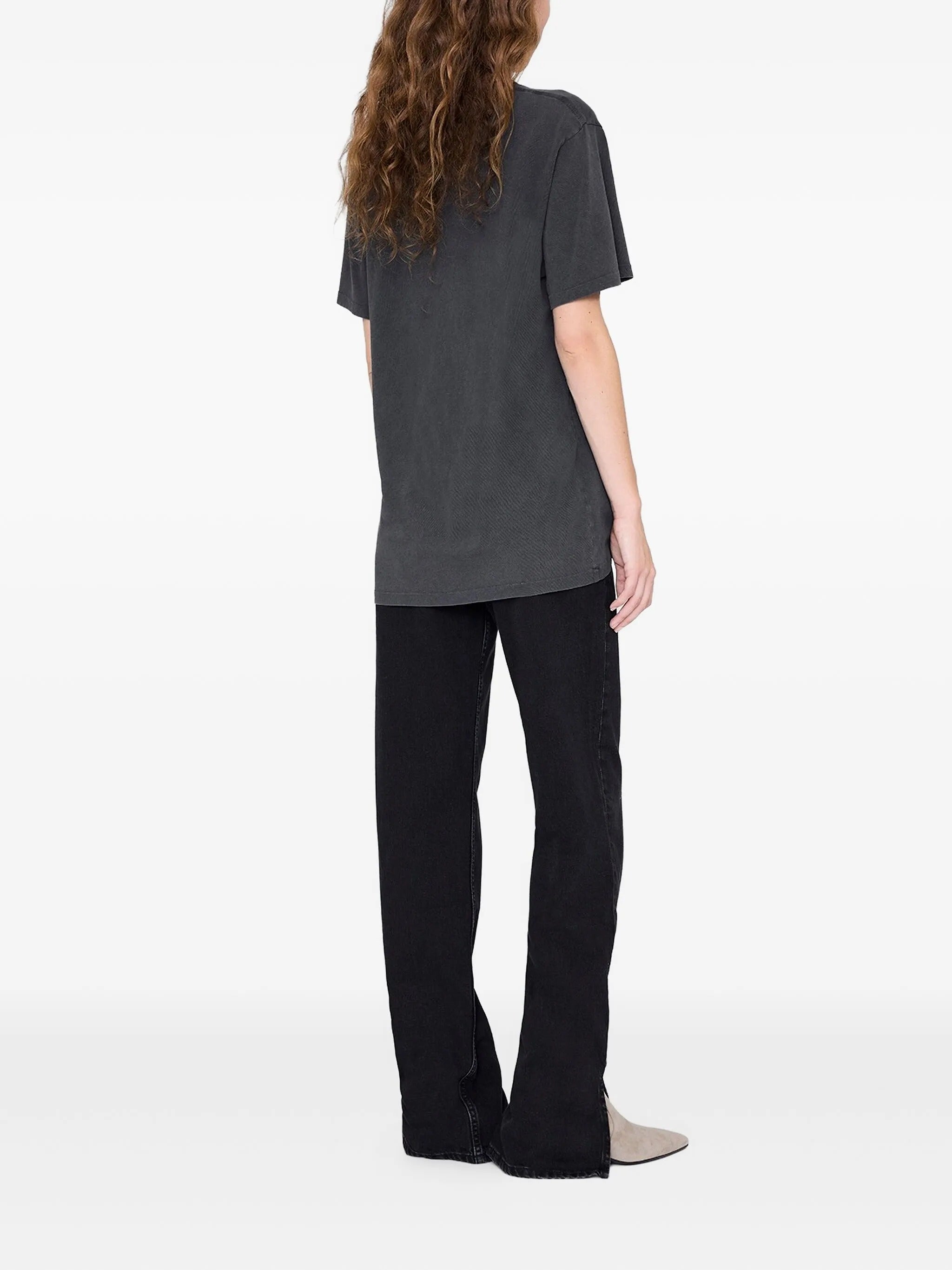 LILI TEE HORSE  WASHED BLACK